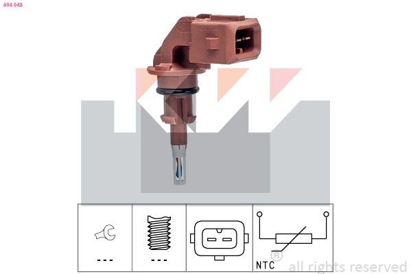 KW Sender Unit, intake air temperature 494 048 494 048 KW air intake sensor for MITSUBISHI