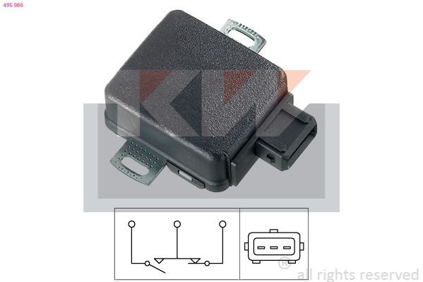 KW Sensor, drosselventilstilling 495 066 Sensor drosselventilstilling KW NV200 495 066 billige