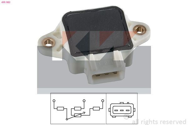 KW Sensore posizione farfalla 495 082 495 082 Sensore valvola farfalla HYUNDAI H-1 Furgonato KW costo