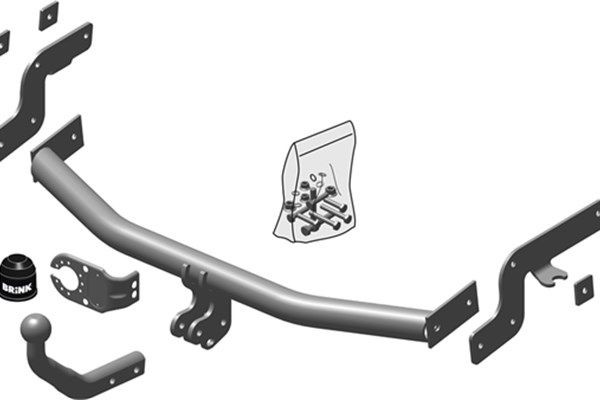 BRINK Dispositivo de reboque 498000 498000 Engate de reboque BRINK PORSCHE 924