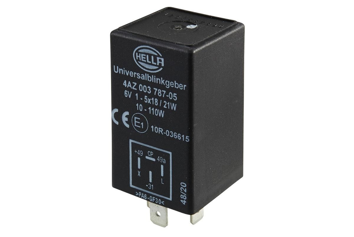 Knipperlichtautomaat, pinkdoos HELLA 4AZ 003 787-051 HELLA 4AZ 003 787-051 Knipperlicht relais Skoda SUPERB 2003