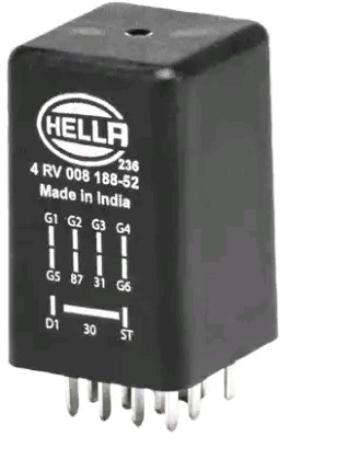 Styreenhed, forvarmningstid HELLA 4RV 008 188-521 HELLA 4RV 008 188-521: Forvarmerrelæ Audi A8 2015