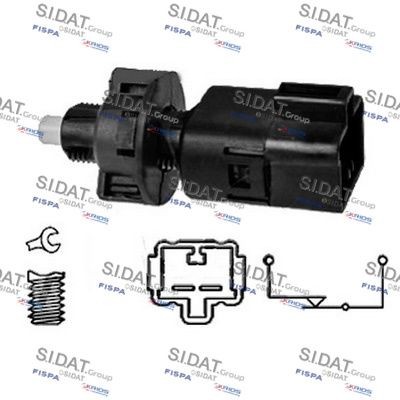 SIDAT Stoplyskontakt 5.140083 Stoplyskontakt SIDAT AVENSIS 5.140083 billig
