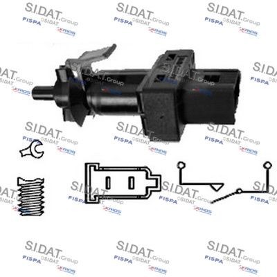 SIDAT Bremselysbryter 5.140093 Bremselysbryter SIDAT Mercedes-Benz SL 5.140093