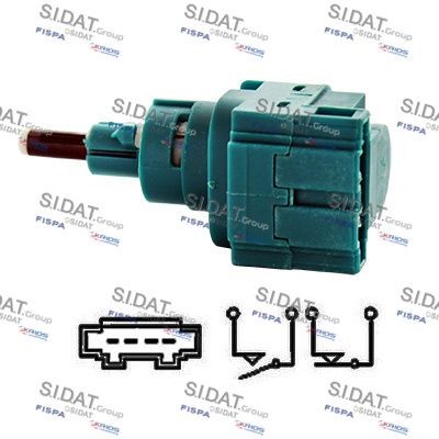 SIDAT Bremselysbryter 5.140101 Bremselyskontakt SIDAT FABIA 5.140101 billige