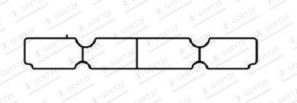 GOETZE Blīve, Ieplūdes kolektors 50-030621-00 Ieplūdes kolektora blīve GOETZE Isuzu ELF 50-030621-00