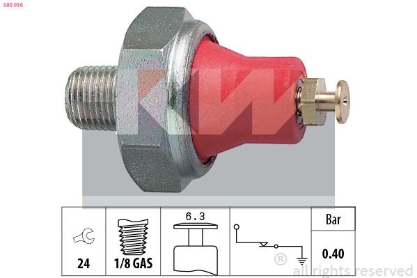 KW Oil Pressure Switch 500 016 500 016 KW oil pressure sensor for SUZUKI SPLASH