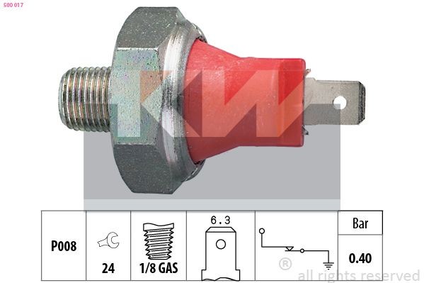 KW Õlisurvelülitus 500 017 Õlisurvelülitus KW Mitsubishi 3000 GT 500 017