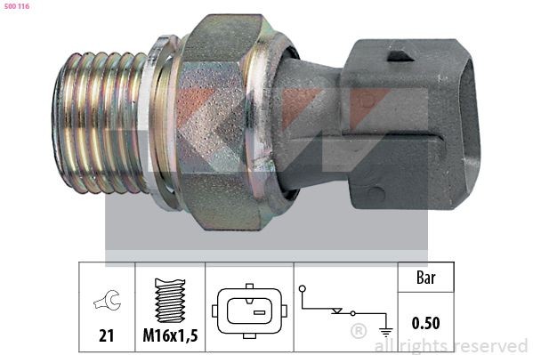 KW Oliedruksensor 500 116 Oliedrukschakelaar KW 1007 500 116 goedkoop