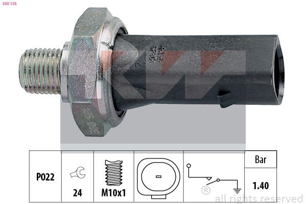 KW Oliedruksensor 500 135 Oliedrukschakelaar KW FIESTA 500 135 goedkoop