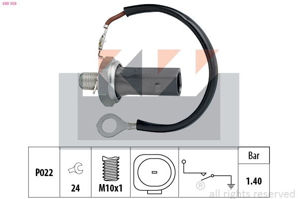 KW Olietrykskontakt 500 159 Olietryk sensor KW Volkswagen T-ROC 500 159