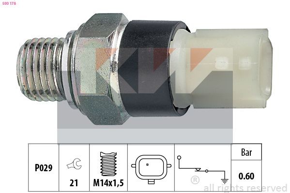 KW Oil Pressure Switch 500 178 RENAULT MEGANE KW oil pressure sensor 500178