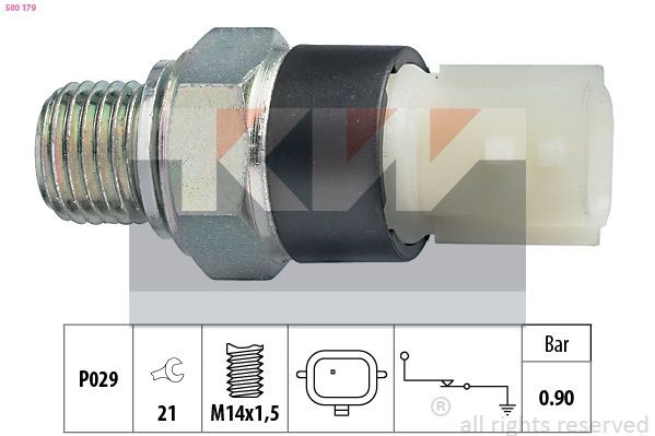 KW Olejový tlakový spínač 500 179 Snímač tlaku oleja KW Toyota GT 86 500 179