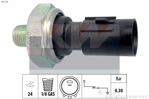 KW Capteur de pression d'huile 500 195 500 195 Sonde de pression d'huile HYUNDAI ELANTRA KW