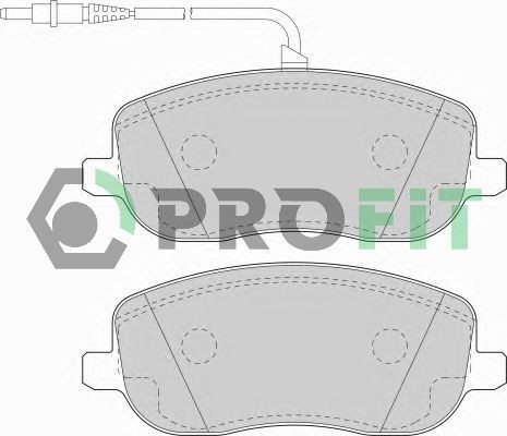 PROFIT Brake pad set 5000-1556 5000-1556 PROFIT brake pads for PEUGEOT RCZ