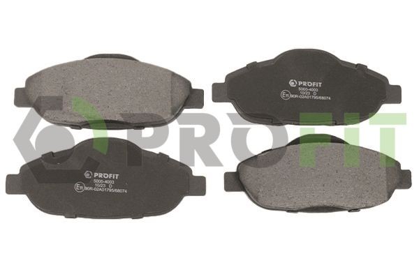 PROFIT Brake pad set 5000-4003 Peugeot RCZ PROFIT brake pads 50004003