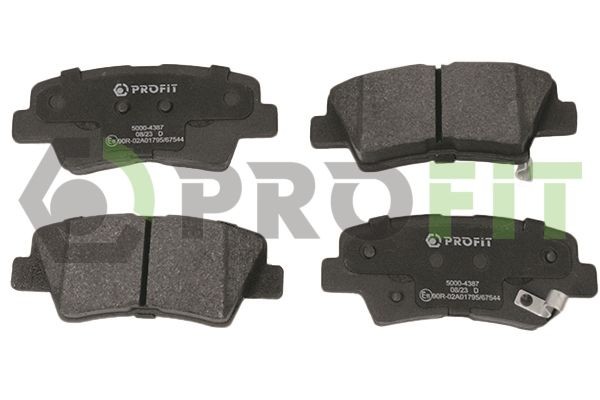 PROFIT Remblokken 5000-4387 Remblokkenset voor schijfrem PROFIT SUPERB 5000-4387 goedkoop