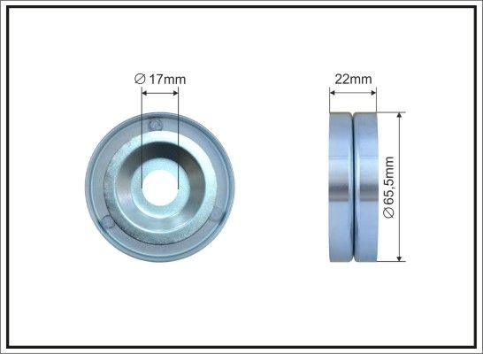 Rolo tensor, correia trapezoidal estriada CAFFARO 500024 CAFFARO 500024: Polia tensora Hyundai i10 2017