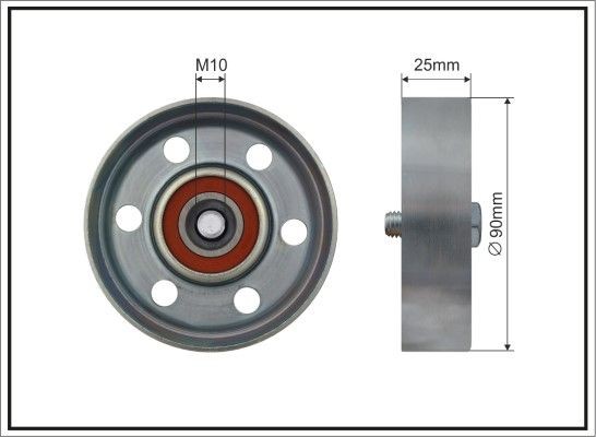 CAFFARO Galet enrouleur de courroie d'accessoire 500047 CAFFARO 500047 Déviation poulie de guidage Toyota Corolla e12 Break d'origine prix