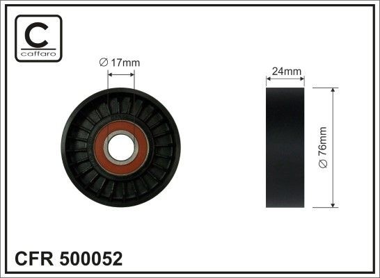 Pingutusrull, soonrihm CAFFARO 500052 CAFFARO 500052 Pingutusrull soonrihm Volvo XC70 2014