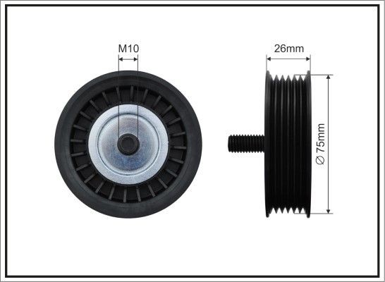 CAFFARO Deflection / Guide Pulley, v-ribbed belt 500080 CAFFARO 500080 MG MGB GT guide pulley cost