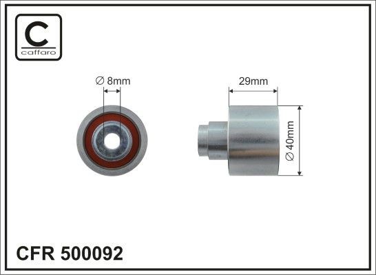 CAFFARO Galoppino / Guidacinghia, Cinghia dentata 500092 500092 Galoppino / guidacinghia, cinghia dentata CAFFARO Volkswagen TIGUAN costo