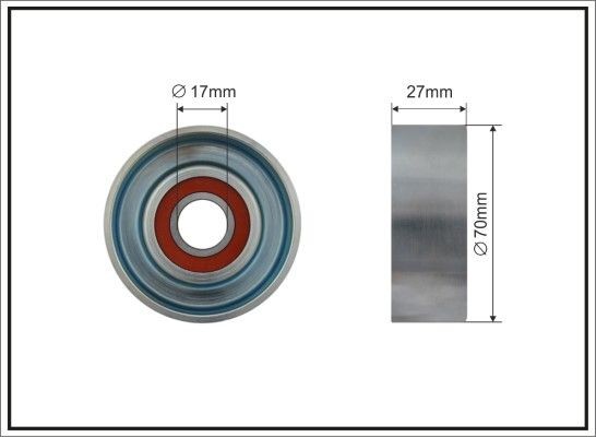 CAFFARO Rolo tensor, correia trapezoidal estriada 500097 CAFFARO 500097 Rolo tensor correia trapezoidal estriada Accord VII Coupe preço
