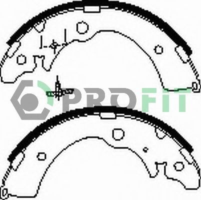 PROFIT Piduriklotside komplekt 5001-0318 Trummelpidur PROFIT GRAND VITARA 5001-0318 odav