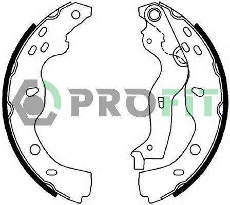 PROFIT Bromsbacksats 5001-0691 5001-0691 PROFIT bromsbackar Subaru FORESTER