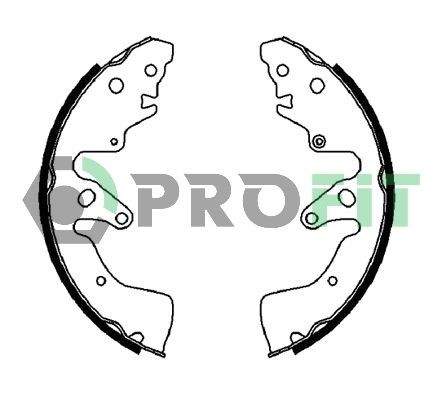 PROFIT Bremsesko sett 5001-4034 PROFIT Trommelbremse HYUNDAI 5001-4034
