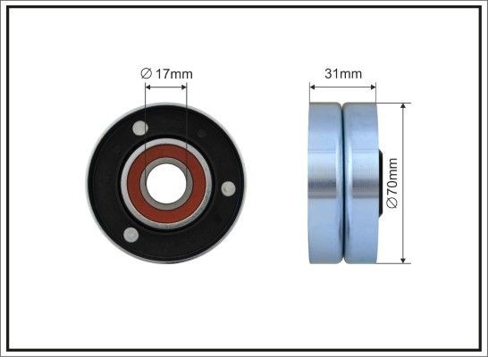 CAFFARO Τεντωτήρας, ιμάντας poly-V 500168 CAFFARO 500168 Τεντωτηρας ιμαντα DAF τιμες