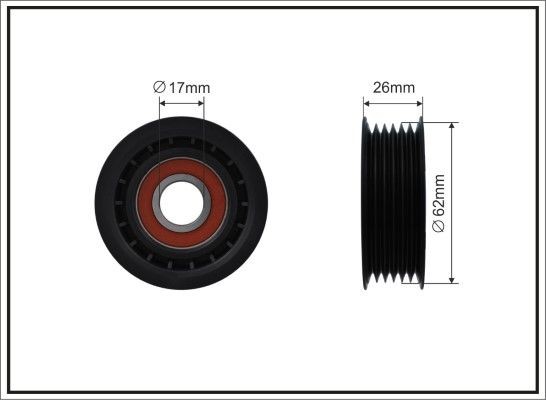 Rullo tenditore cinghia Poly-V CAFFARO 500173 CAFFARO 500173 Puleggia tendicinghia Ford MONDEO 2019