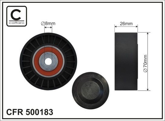 CAFFARO Rullo tenditore cinghia Poly-V 500183 Rullo tenditore cinghia Poly-V CAFFARO 500183 Cinghia Porsche 718 Cabrio costo