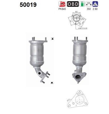 AS Katalysator 50019 AS 50019 Katalysator Nubira J150 prijs