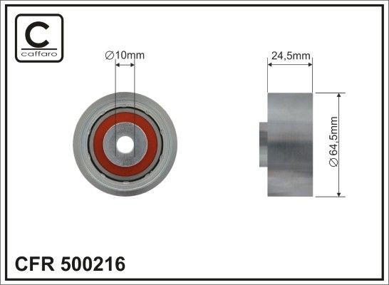CAFFARO Geleiderol, distributieriem 500216 Geleide rol / omdraairol getande riem CAFFARO XE 500216 goedkoop