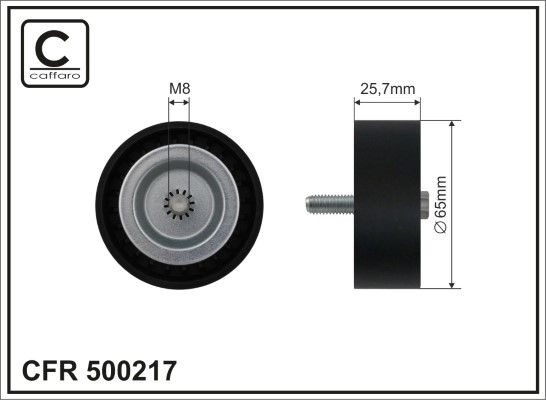 CAFFARO Galet enrouleur de courroie d'accessoire 500217 CAFFARO 500217 Galet enrouleur de courroie d'accessoire Mercedes C253 prix