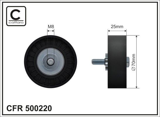 Seade- / juhtrull, soonrihm CAFFARO 500220 CAFFARO 500220 Seaderull FORD MONDEO 2019