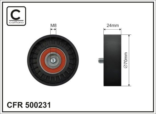 CAFFARO Tensioner pulley 500231 CAFFARO 500231 Jeep Patriot MK74 tensioner pulley price