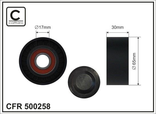 CAFFARO Napínacia kladka rebrovaného klinového remeňa 500258 Napínacia kladka CAFFARO NT400 500258 lacné
