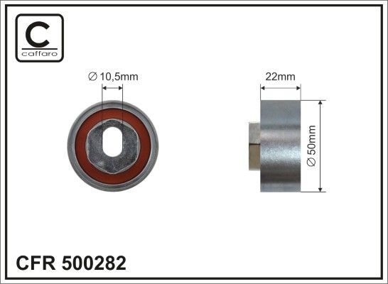 CAFFARO Ohjainrulla, hammashihna 500282 500282 CAFFARO Ohjainrulla, hammashihna Subaru TRIBECA hinta