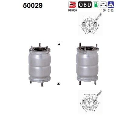AS Catalytic converter 50029 AS 50029 Chevrolet Nubira Estate catalyst replacement