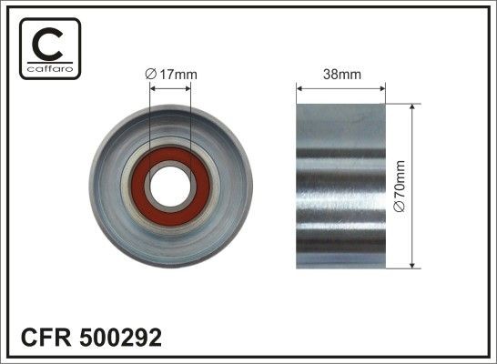 CAFFARO Τεντωτήρας, ιμάντας poly-V 500292 τιμες Τεντωτηρας ιμαντα DAF 500292 CAFFARO