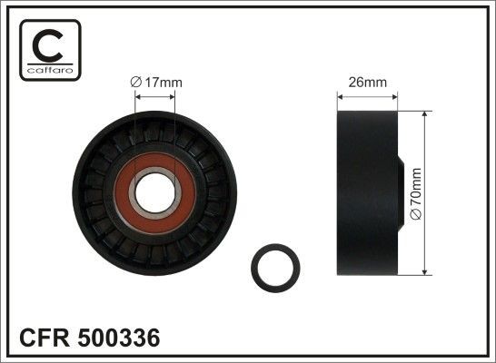 CAFFARO Τεντωτήρας, ιμάντας poly-V 500336 Τεντωτηρας ιμαντα Toyota NCP15_ 500336 CAFFARO