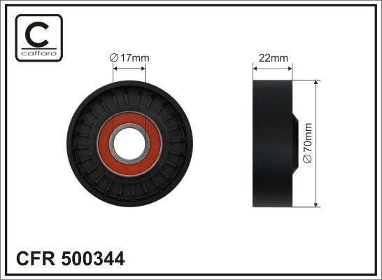 Spanrol, poly V-riem CAFFARO 500344 CAFFARO 500344 Spanrol MERCEDES-BENZ CLS 2019