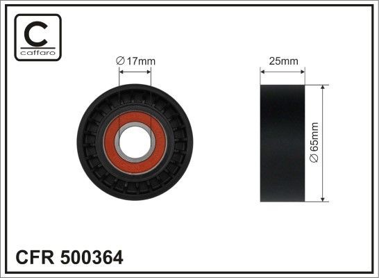 CAFFARO Rolo tensor, correia trapezoidal estriada 500364 CAFFARO 500364 Polia tensora correia BMW Série 5 F10 preço