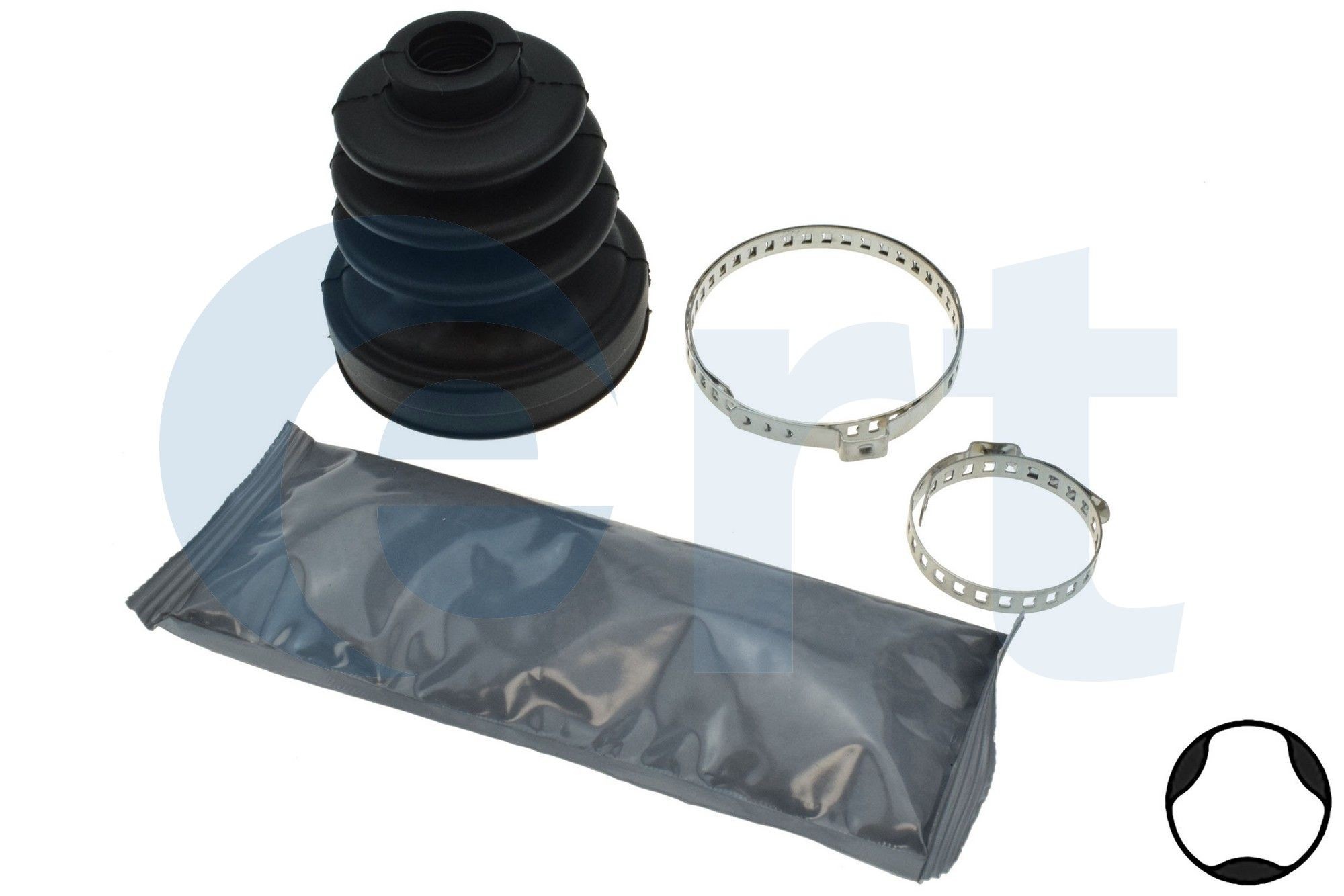 ERT Mansjettsett, drivaksel 500375 Drivknutsdamask ERT PRELUDE 500375 billige