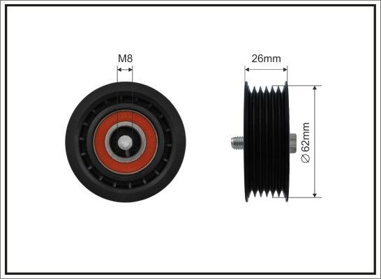 CAFFARO Seade- / juhtrull, soonrihm 500399 CAFFARO 500399 Seaderull Alfa Romeo Alfasud Sprint hind