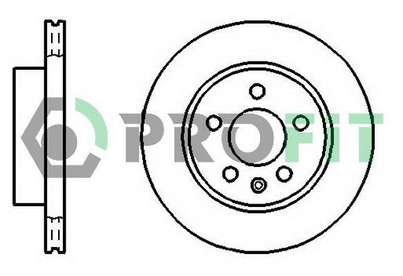 PROFIT Brzdový kotouč 5010-0860 5010-0860 Brzdový kotúč ALFA ROMEO 145 PROFIT