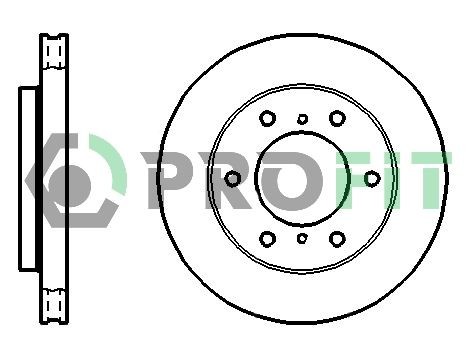 PROFIT Δισκόπλακα 5010-1384 Δίσκοι φρένων PROFIT BMW Σειρά 5 5010-1384
