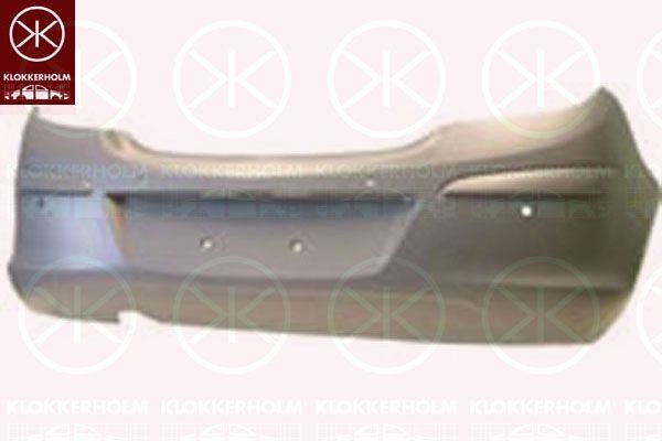 KLOKKERHOLM Rear bumper 5024952A1 KLOKKERHOLM 5024952A1 Rear bumper VAUXHALL Corsavan Mk3 (D) (S07) 1.2 69 hp 2018